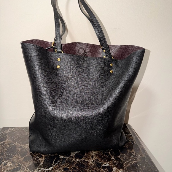 Coach Custom Black Tote Bag with Patches - Picture 3 of 10